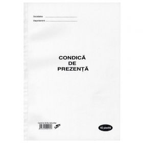 Condica de prezenta, A4, numerotare 1-40