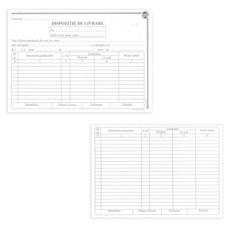 Dispozitie de livrare, A5