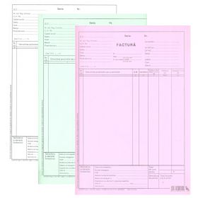 Facturier autocopiativ cu TVA, A4, 3 exemplare