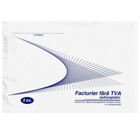 Facturier autocopiativ fara TVA, A5, 3 exemplare | Office Direct