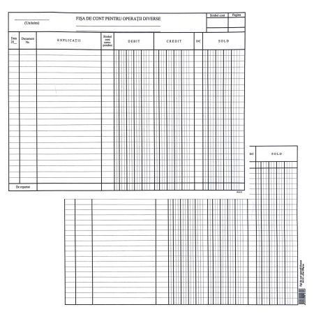 Fisa cont diverse operatii 200 g/mp