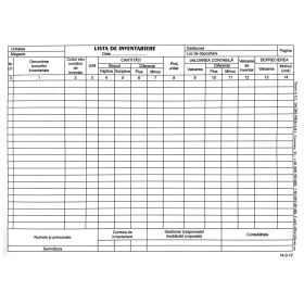 Lista de inventariere A4 XPRIME