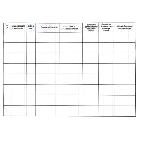 Registru constatari serviciul de rond, A4, 100 file/carnet