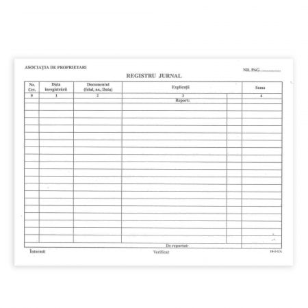 Registru jurnal asociatii de proprietari, A4 