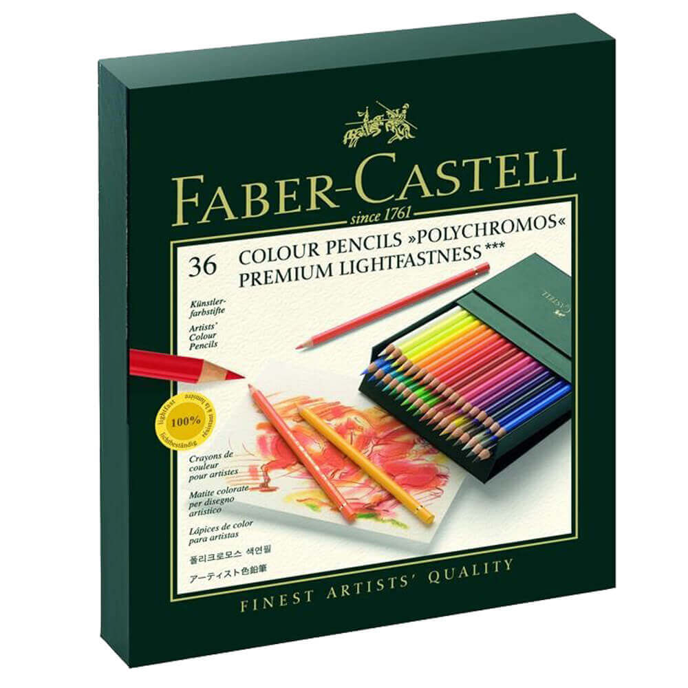 Creioane colorate Polychromos FABER-CASTELL, 36 culori/cutie