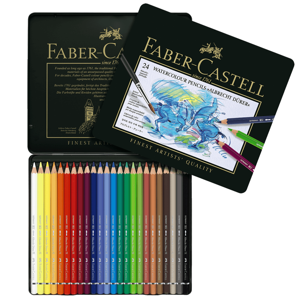 Set creioane colorate acuarela FABER-CASTELL Albrecht Dürer 24