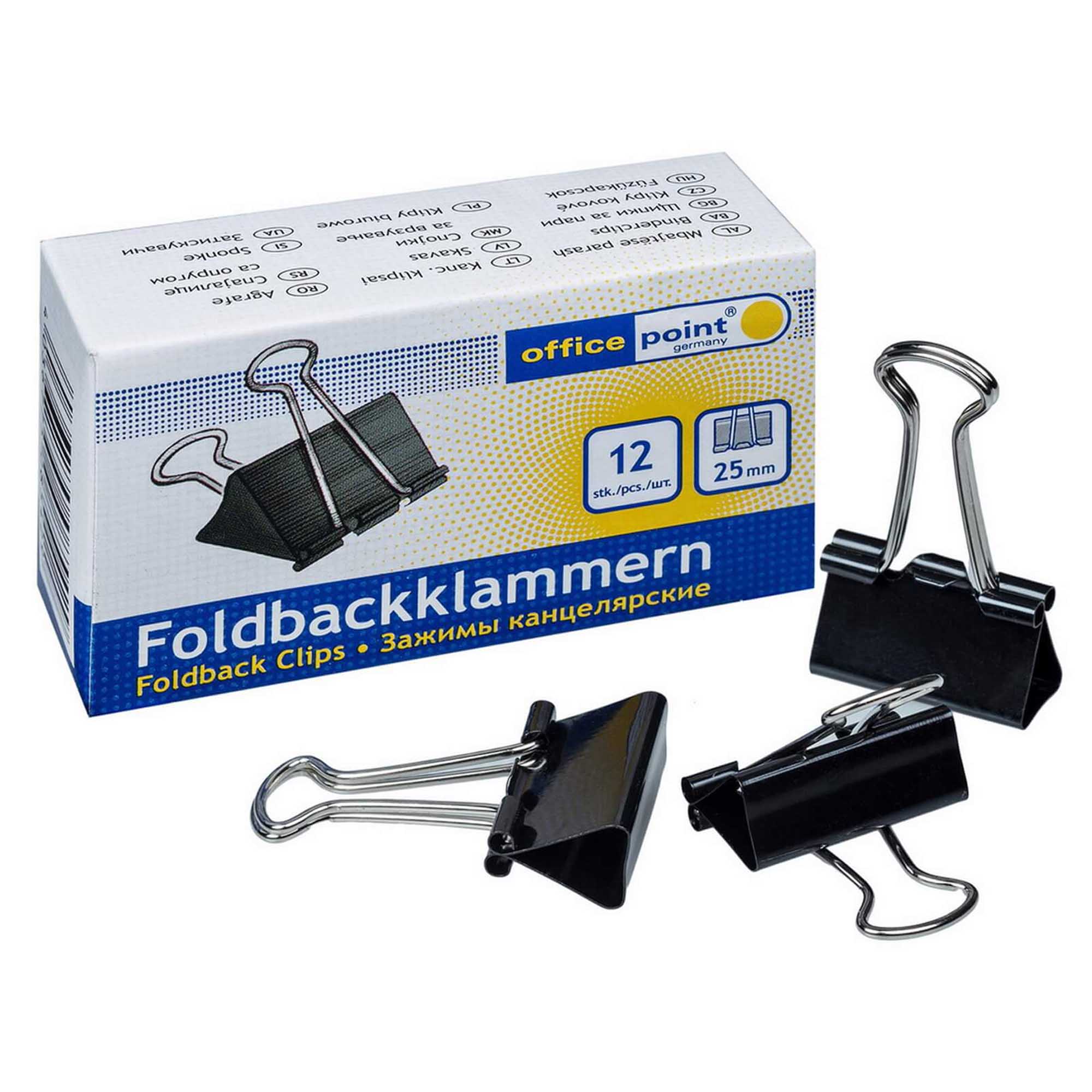 Clips 25 mm OFFICE POINT - Accesorii birou | Office Direct