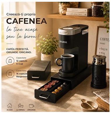 Sertar capsule cafea 2 compartimente PROCART Sertar capsule cafea 2 compartimente PROCART