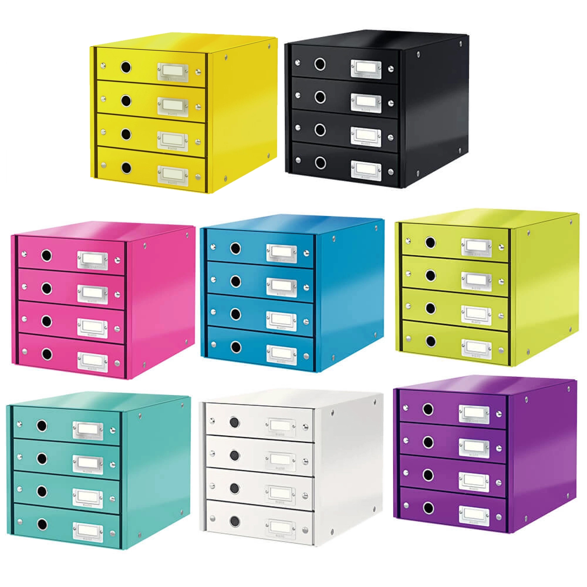 Dulap birou cu 4 sertare LEITZ WOW Click and Store 6049 | Office