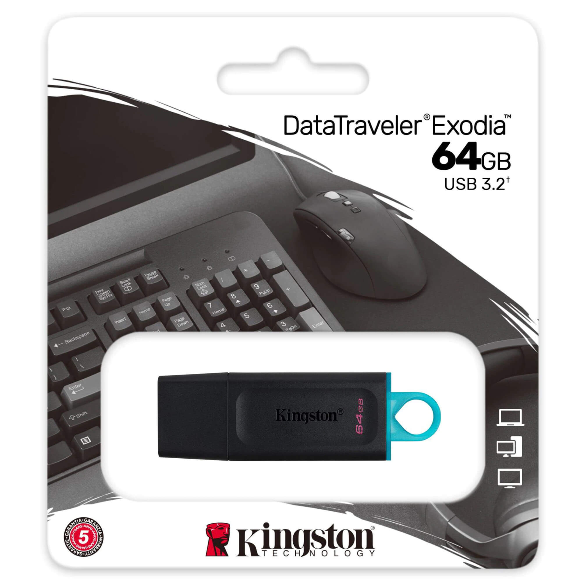Memorie USB 64GB KINGSTON DataTraveler Exodia | Office Direct