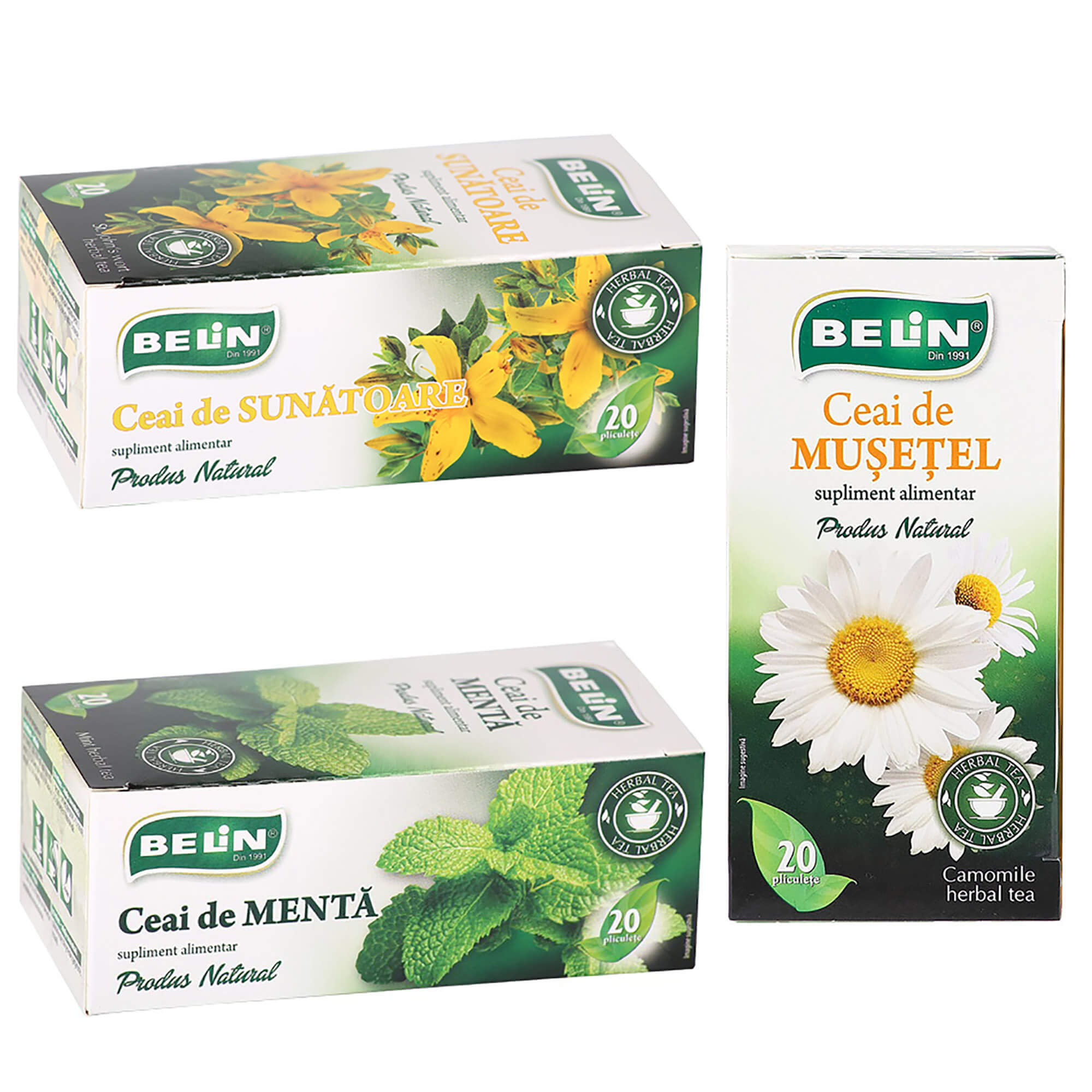 Ceai plante BELIN, 20 plicuri/cutie | Office Direct