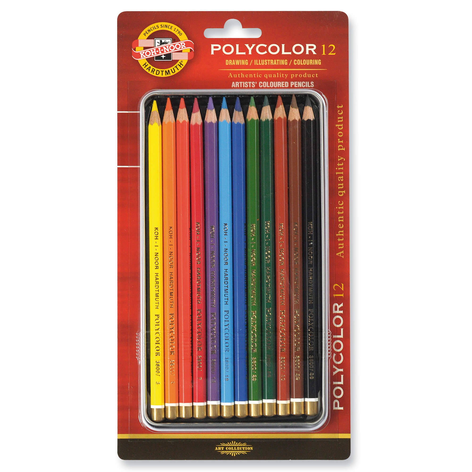 cororful／Sodomほか Creioane desen mandala KOH-I-NOOR Polycolor 3822, 12 buc/set