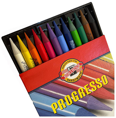 Creioane fara lemn KOH-I-NOOR Progresso 8756, 12 buc/set 