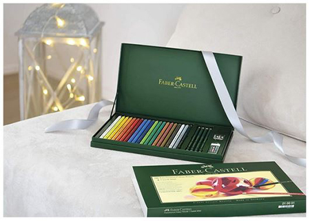 Set creioane FABER-CASTELL Polychromos, 26 buc/cutie