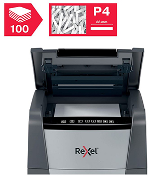 Distrugator automat REXEL Optimum AutoFeed+ 100X