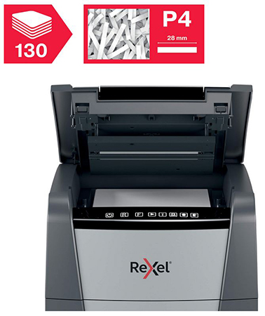 Distrugator automat REXEL Optimum AutoFeed+ 130x