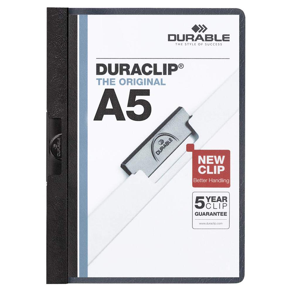 Dosar plastic A5 cu clema pivotanta pentru 30 coli, DURABLE