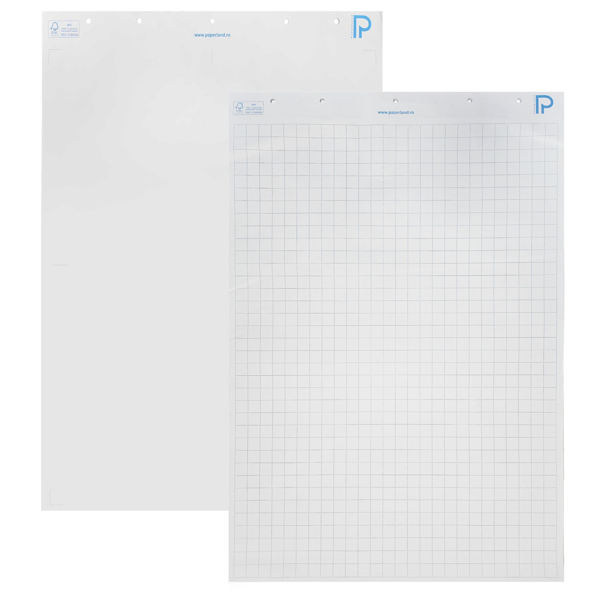 Rezerva hartie flipchart, 68x98 cm, 50 coli/top, PAPERLAND| Office