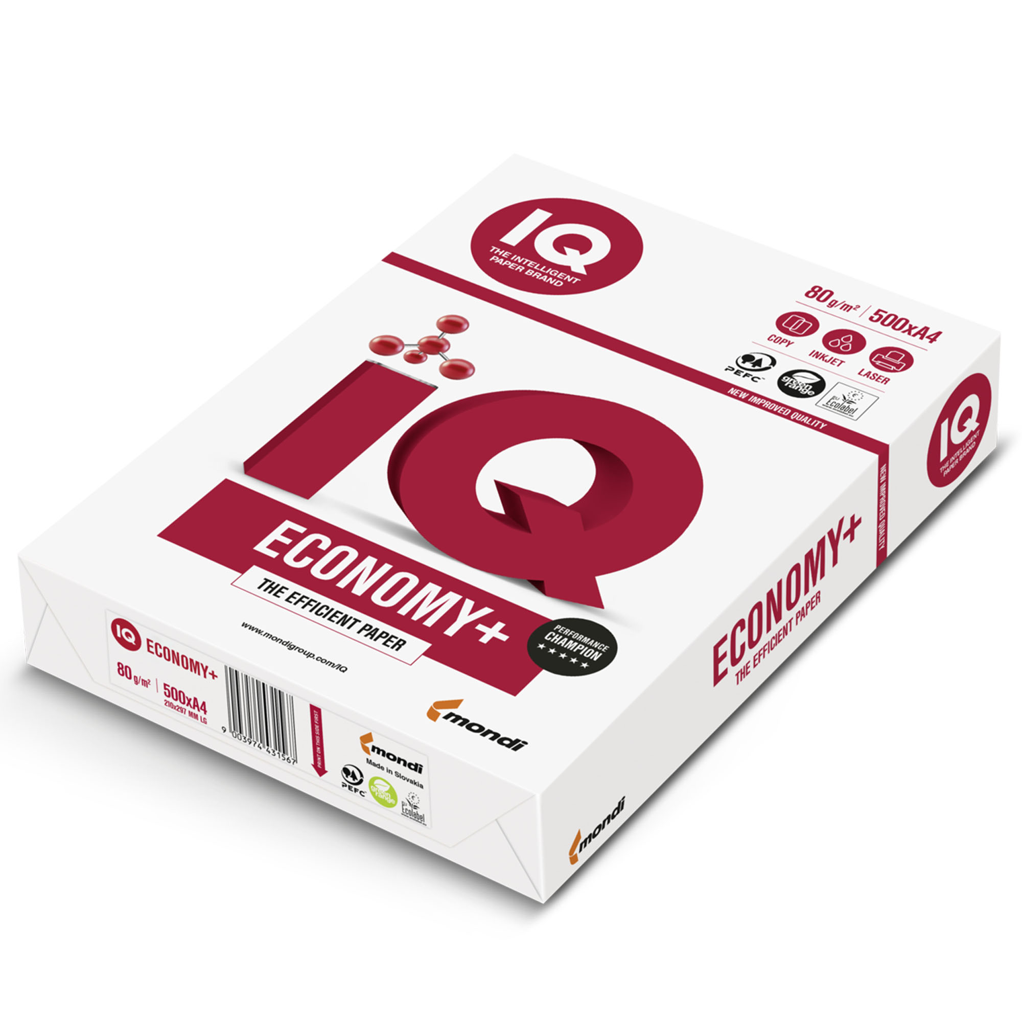 Hartie MONDI IQ Economy A4, 80 g/mp| Office Direct