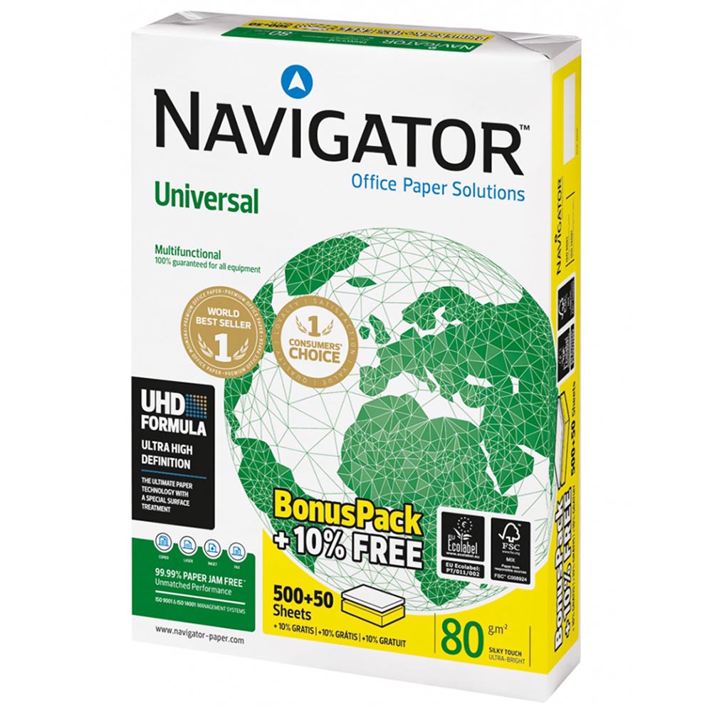 Top hartie A4, 550 coli/top, NAVIGATOR Universal | Office Direct