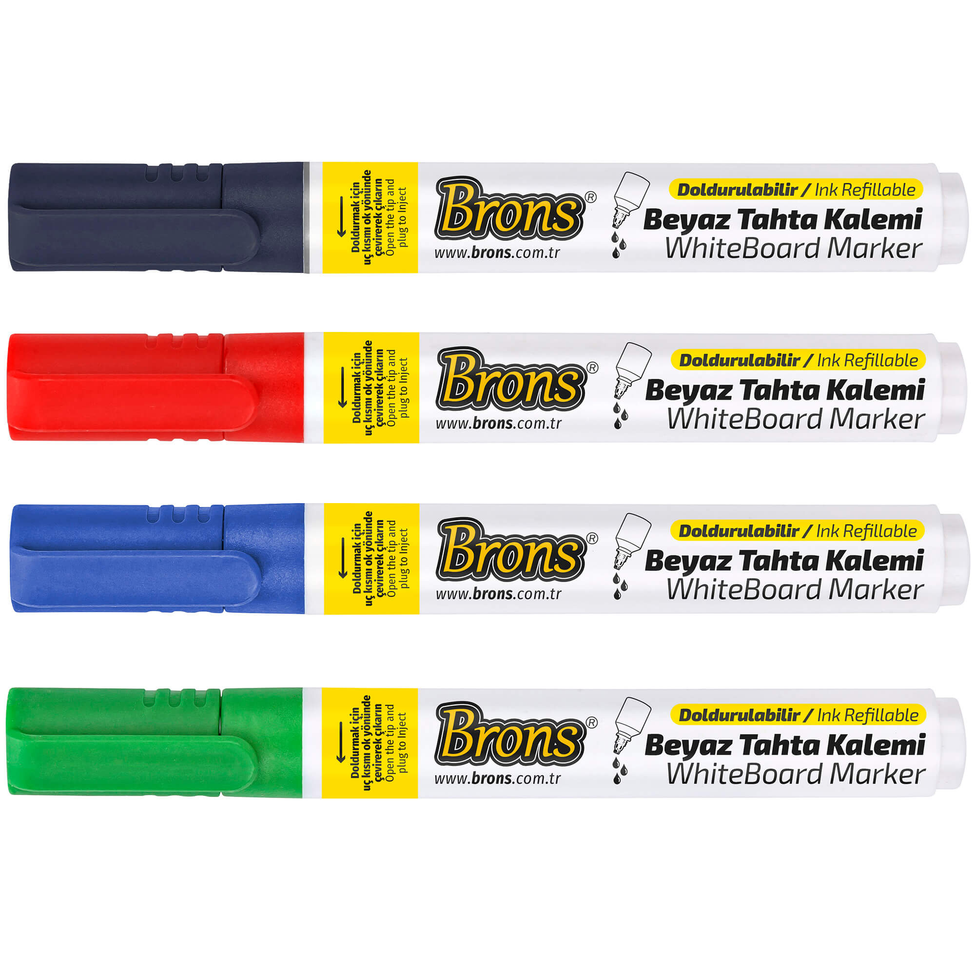 Marker reincarcabil tabla BRONS - Office Direct