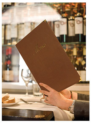 Coperta meniu restaurant, A4 folii, SECURIT Classic