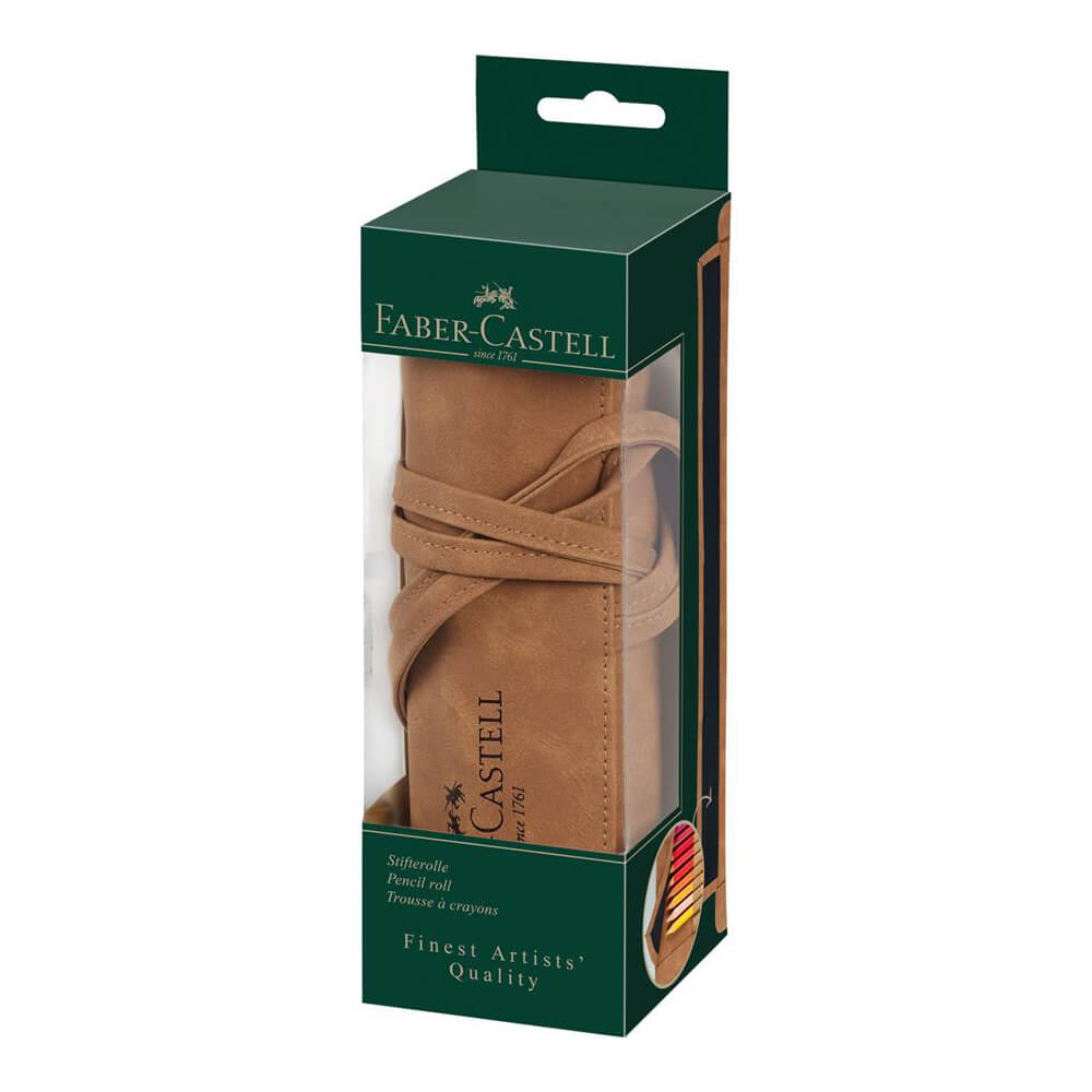 Faber Castell Étui en forme de rouleau pour crayons Beaux-Arts, vide