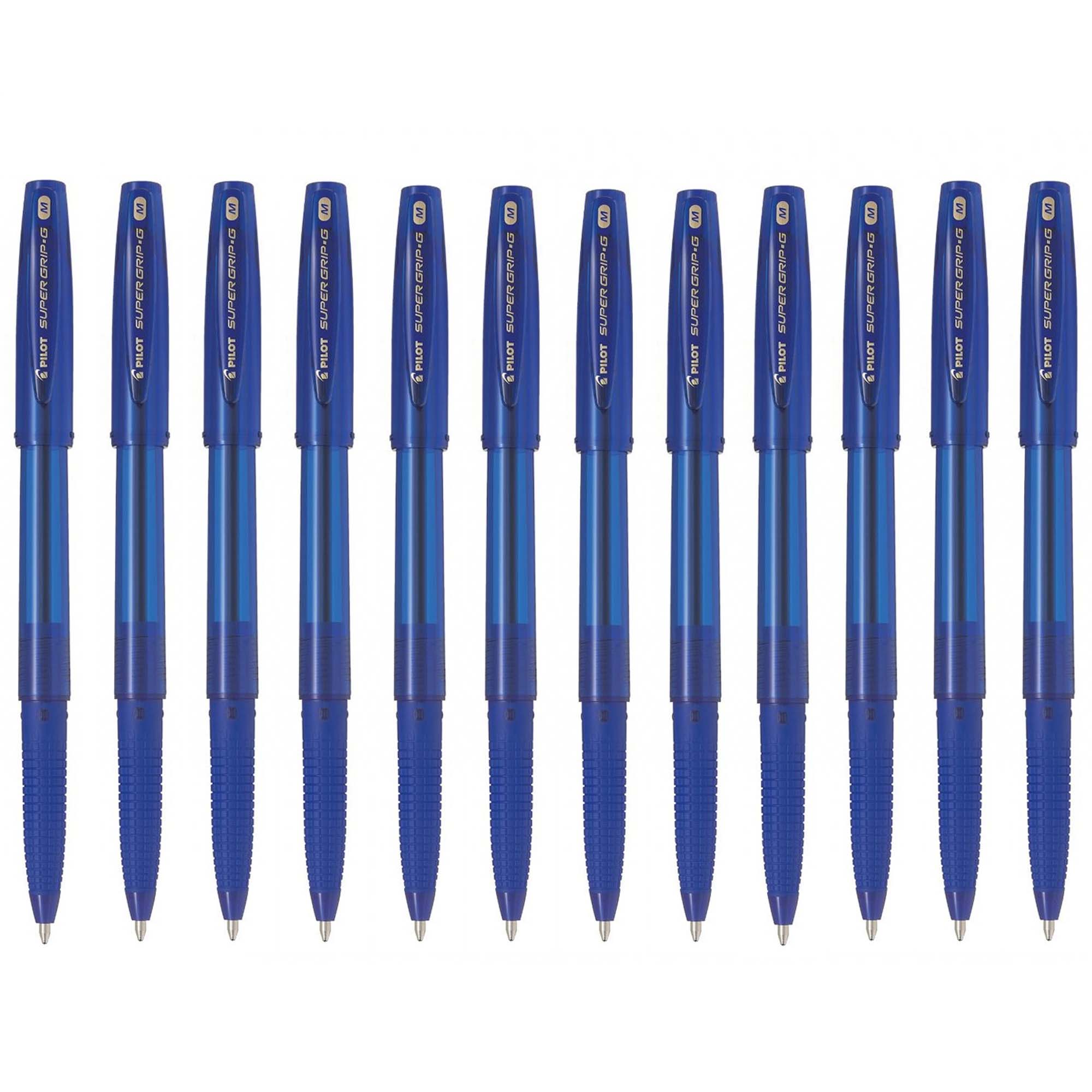Pixuri 1 mm PILOT Super Grip, 12 buc/set - Office Direct