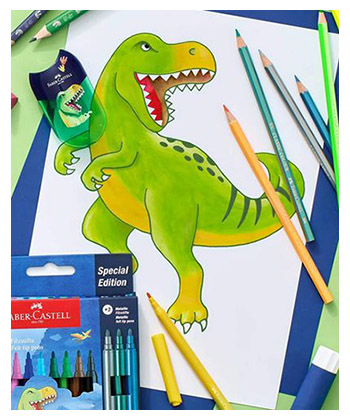 Carioci pentru copii FABER-CASTELL Dino, 13 buc/set