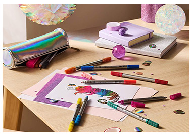 Carioci cu sclipici FABER-CASTELL Glitter, 10 buc/set 