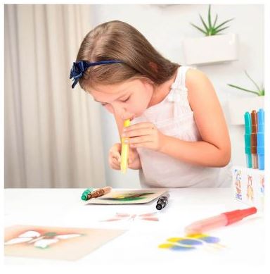 Markere textile CENTROPEN Blo Pens Textil, 6 piese