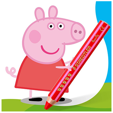 Creioane groase STAEDTLER Noris Junior Peppa Pig, 6 buc/set