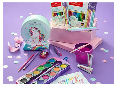 Cutie apa pictura FABER-CASTELL Click and Go Marmorat