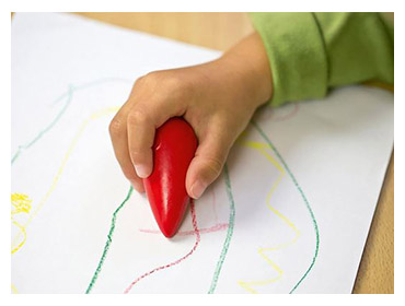 Creioane cerate bebe FABER CASTELL, 4 culori/set