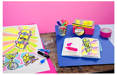 Marcatoare text FABER-CASTELL Cutie Inghetata, 10 buc/set 