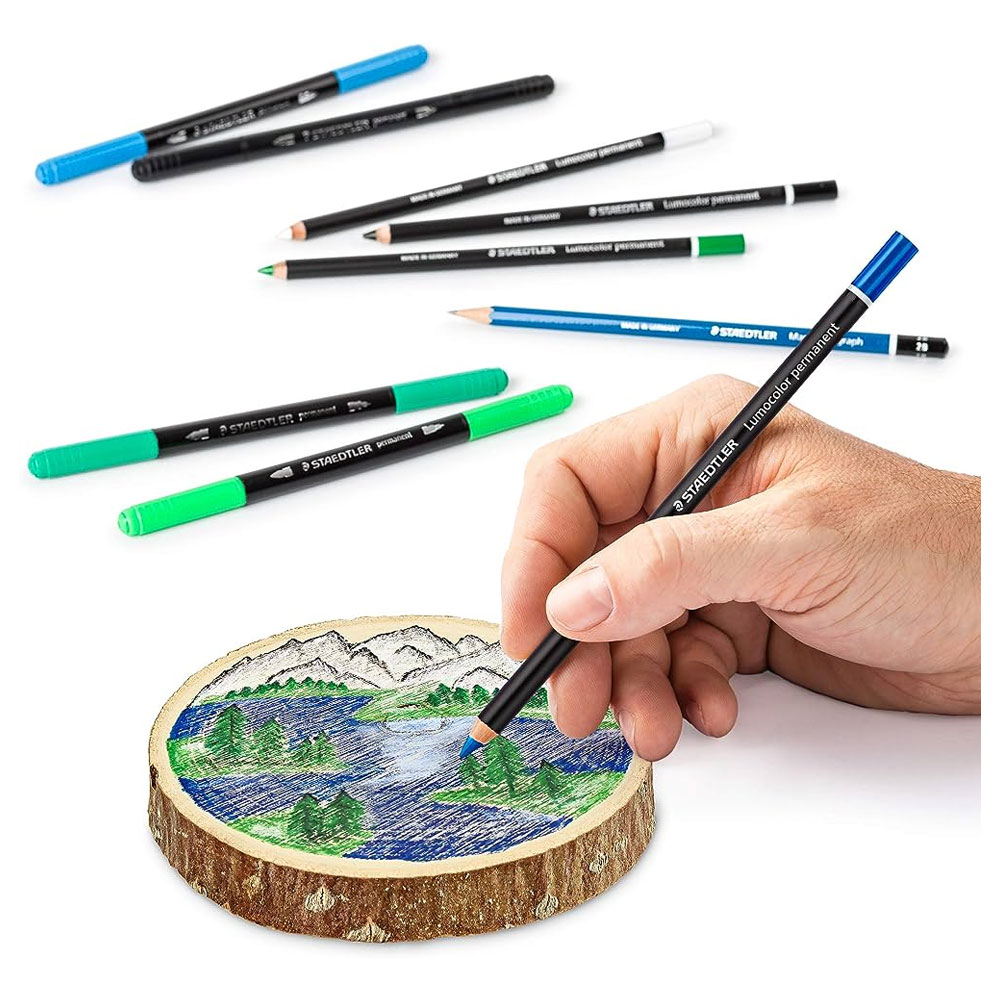 Set creioane si linere pentru lemn STAEDTLER, 10 piese