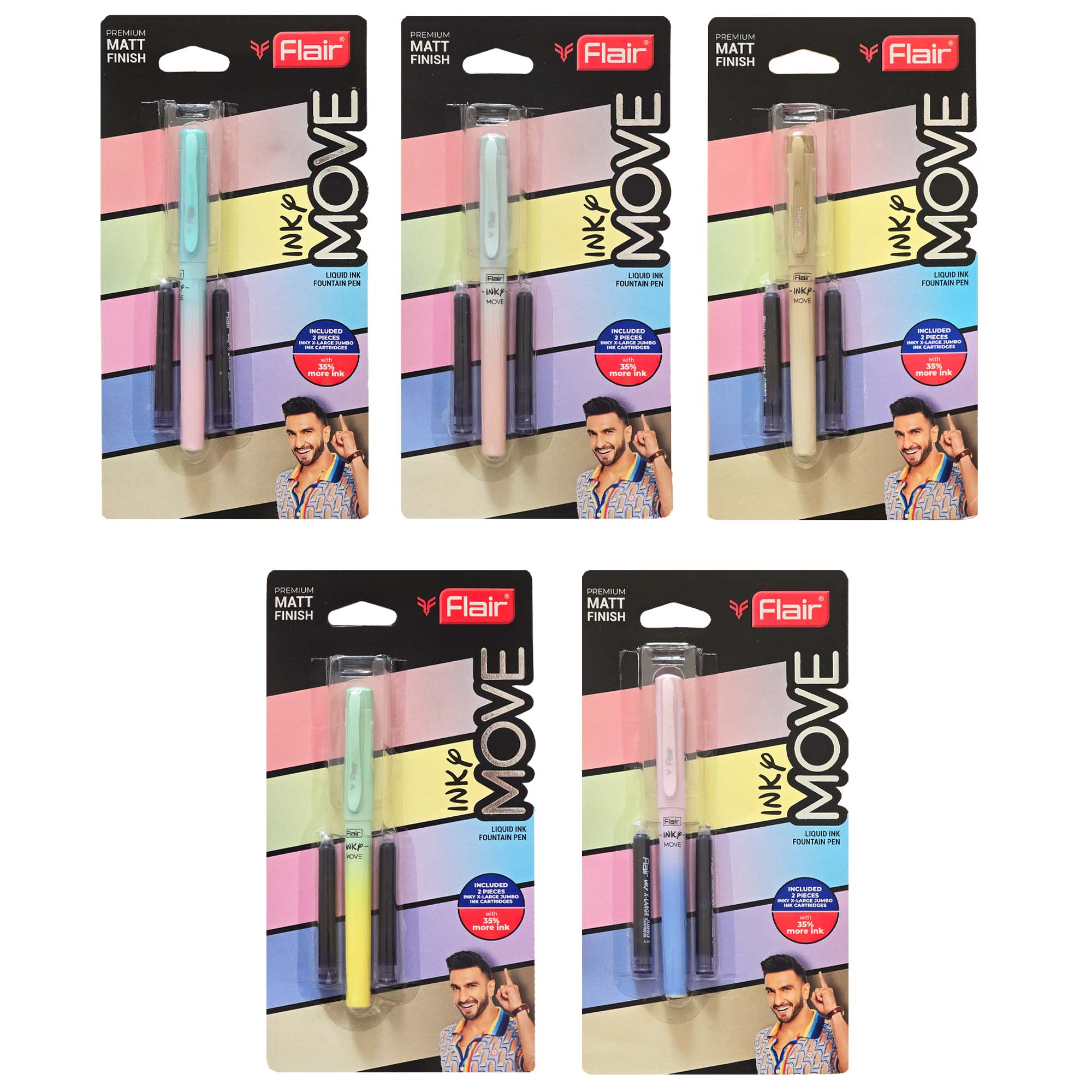 Stilou cu 2 rezerve FLAIR Inky Move | Office Direct
