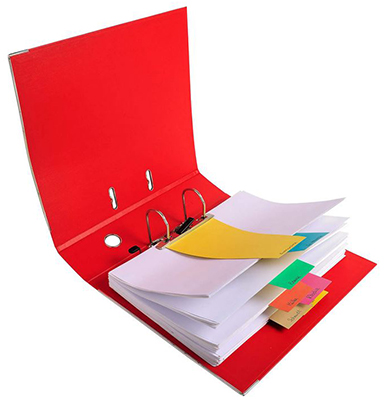 Despartitoare biblioraft trapezoidale EXACOMPTA Forever Recycled, 100 file/set