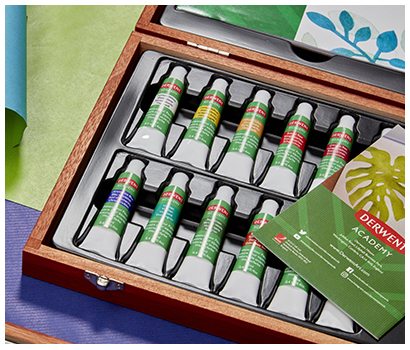 Set pictura acuarela DERWENT Academy Watercolour, 20 piese/cutie lemn Set pictura acuarela DERWENT Academy Watercolour, 20 piese/cutie lemn