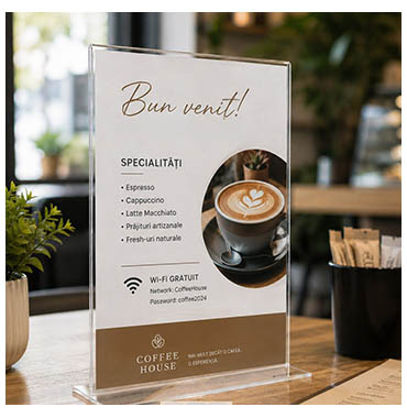 Suport meniu restaurant A4 Accenta Suport meniu restaurant A4 Accenta