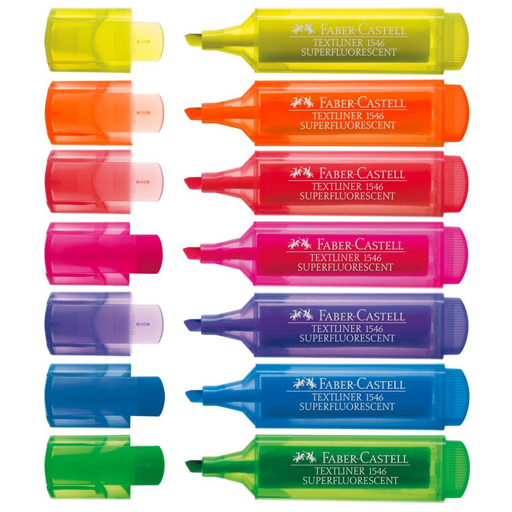 Marker fluorescent Faber-Castell | Office Direct